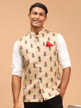 Vastramay Men's Beige - Nehru Jacket - Distacart