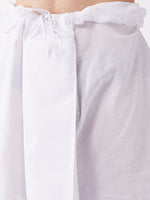 Thumbnail for Vastramay Men's Aqua Blue and White Cotton Blend Kurta And Dhoti Set - Distacart
