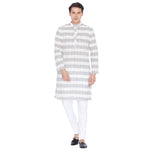 Thumbnail for Vastramay Men's White Pure Cotton Kurta Pyjama Set - Distacart