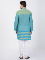 Thumbnail for Vastramay Men's Blue Pure Cotton Kurta Pyjama Set - Distacart