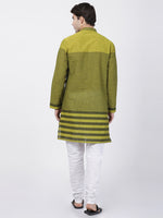 Thumbnail for Vastramay Men's Green Pure Cotton Kurta Pyjama Set - Distacart