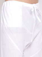 Thumbnail for Vastramay Men's Yellow Cotton Blend Kurta Pyjama Set - Distacart