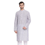 Thumbnail for Vastramay Men's Grey Pure Cotton Kurta - Distacart