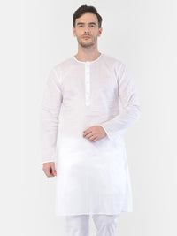 Thumbnail for Vastramay Men's White Cotton Addi Kurta - Distacart