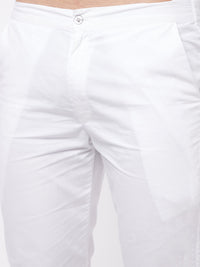 Thumbnail for Vastramay Men's Pink And White Pure Cotton Kurta Pyjama Set - Distacart