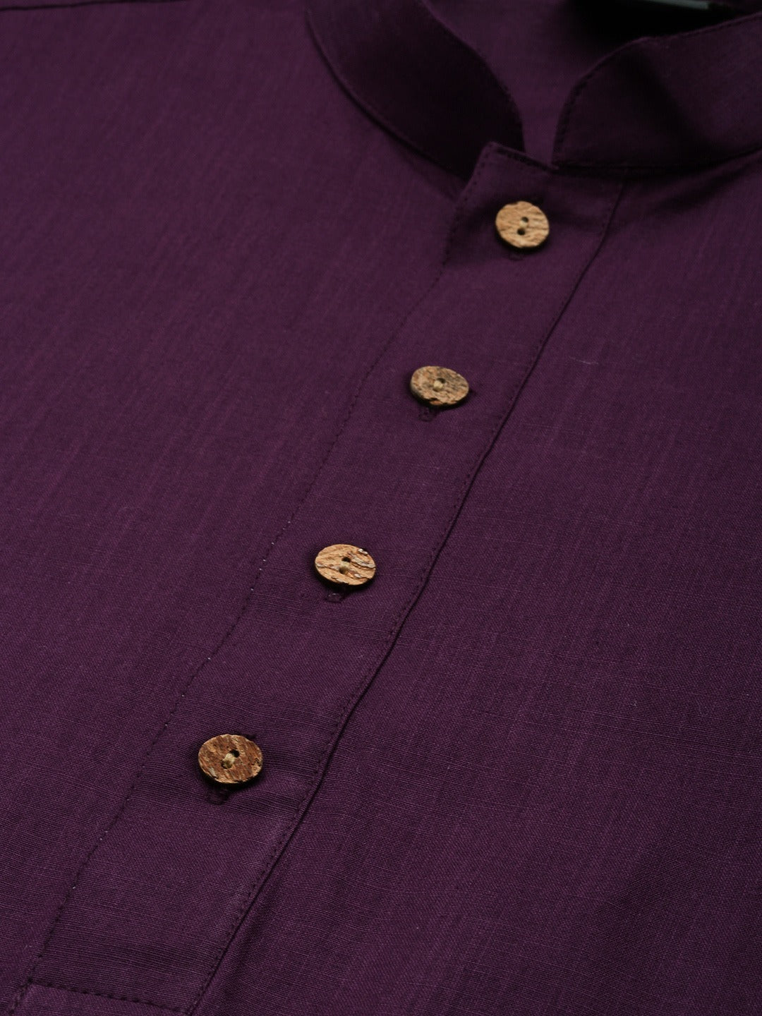 Vastramay Men's Purpe Cotton Kurta - Distacart