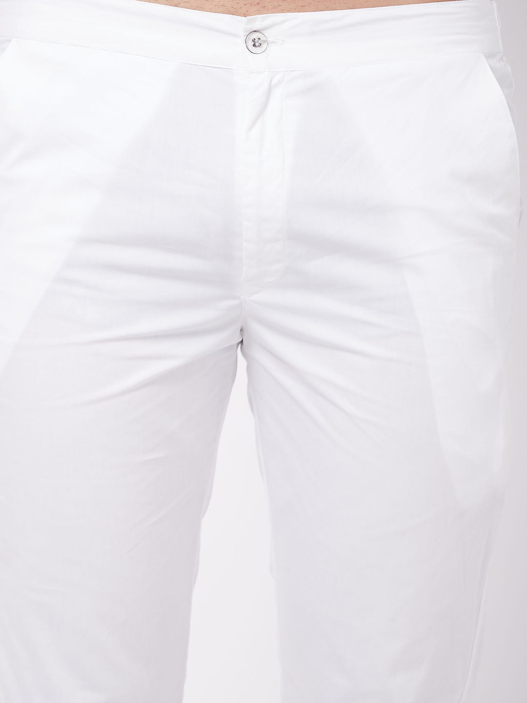 Vastramay Men's White Cotton Pant Style Pyjama - Distacart