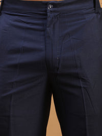Thumbnail for Vastramay Men's Navy Blue Viscose Pant Style Pyjama - Distacart