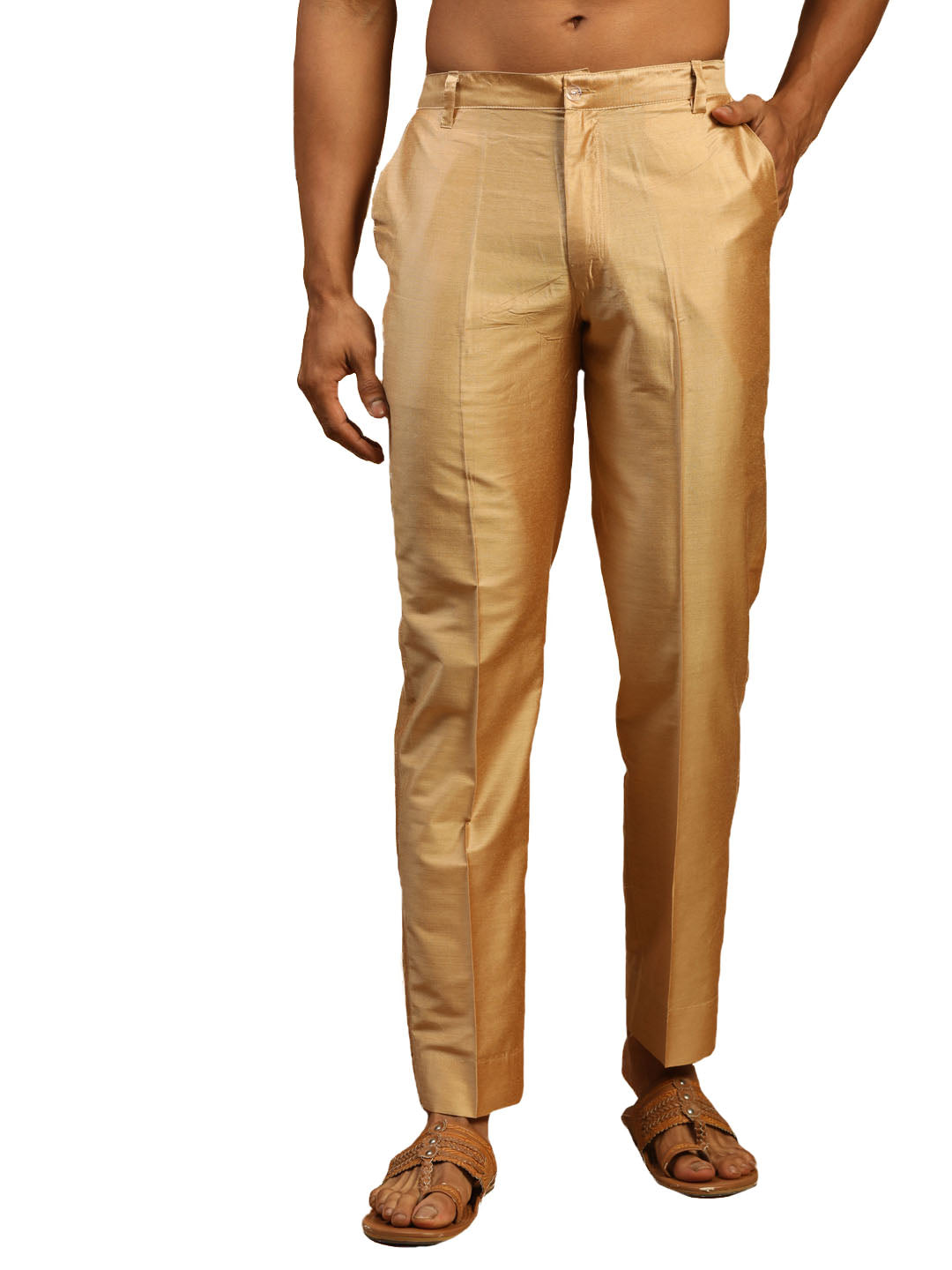 Vastramay Men's Rose Gold Viscose Pant Style Pyjama - Distacart