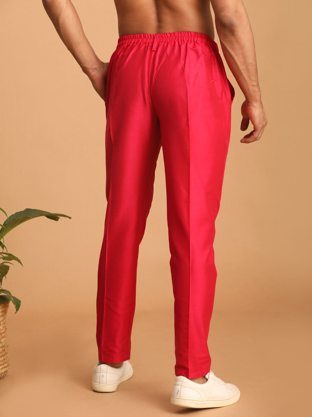 Vastramay Men's Pink Viscose Pant Style Pyjama - Distacart