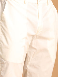 Thumbnail for Vastramay Men's Cream Cotton Pant Style Pyjama - Distacart