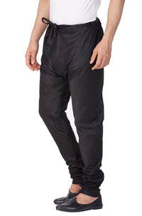 Thumbnail for VM by Vastramay Men's Black Silk Blend Pyjama - Distacart