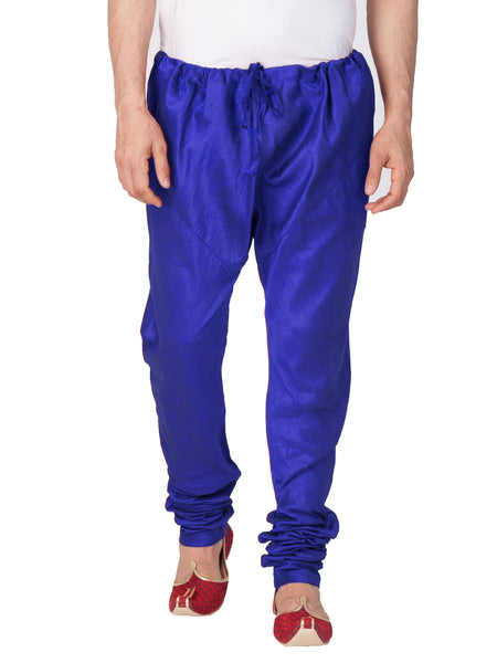 VM by Vastramay Men's Blue Silk Blend Pyjama - Distacart