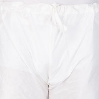 Thumbnail for VM by Vastramay Men's White Silk Blend Pyjama - Distacart