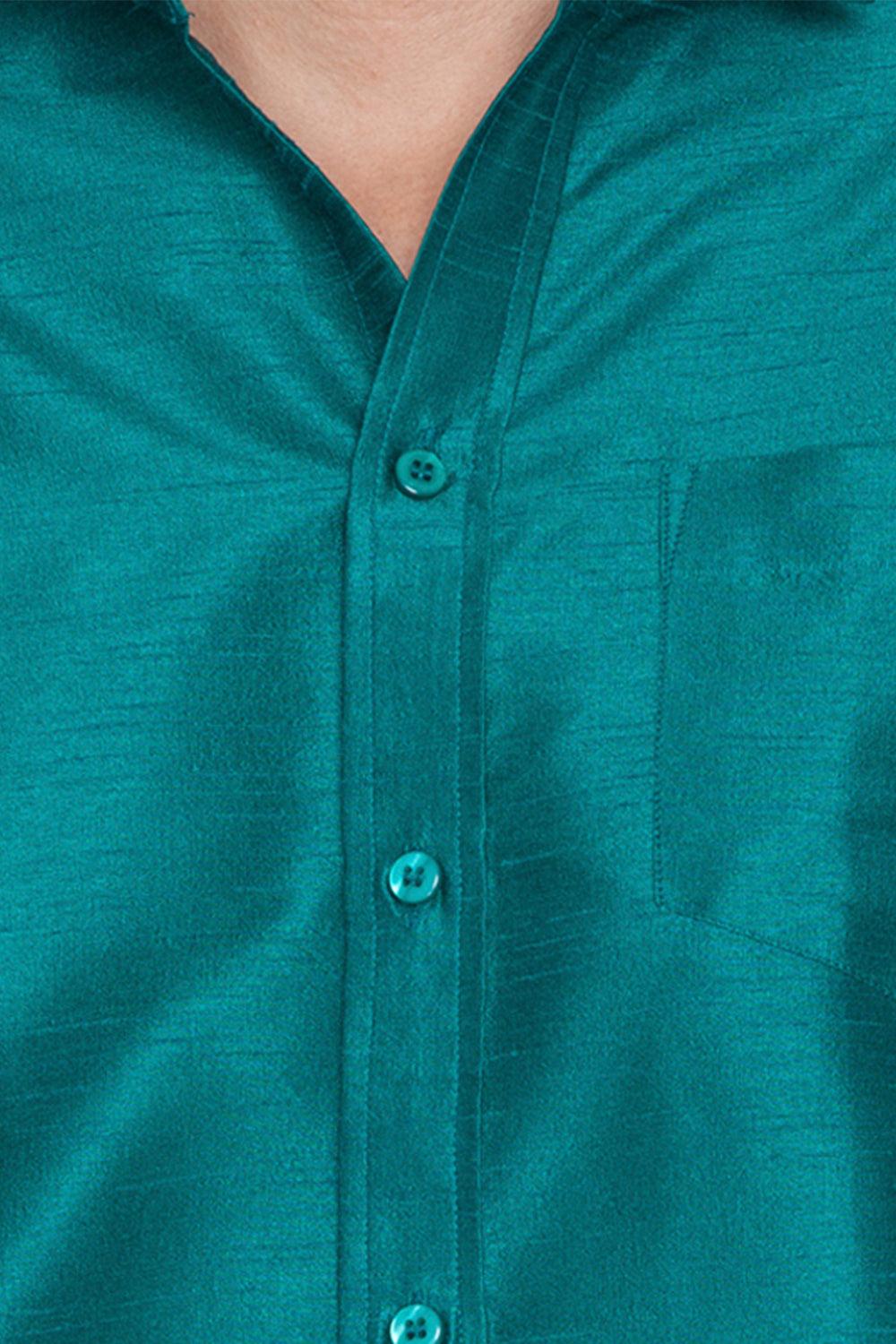 VM by Vastramay Men's Green Silk Blend Ethnic Shirt - Distacart
