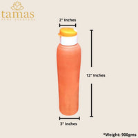 Thumbnail for Tamas Handmade & Eco-Friendly Earthen Carry Water Bottle With Sipper Cap - Distacart