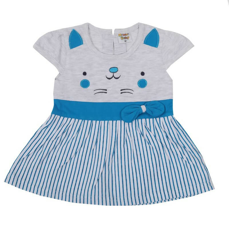 NammaBaby Baby Girl's A-Line Mini Frock Dress - Blue 120 - Distacart