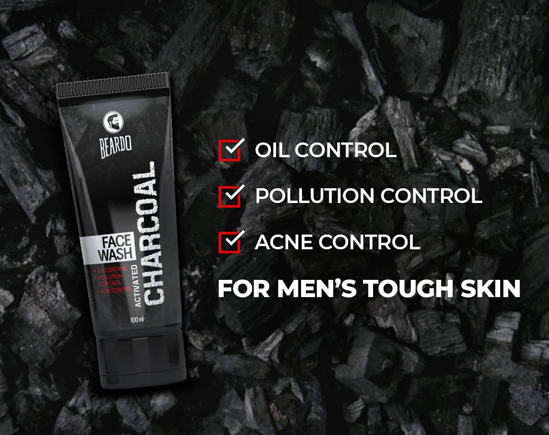 Beardo Activated Charcoal Face Wash - Distacart