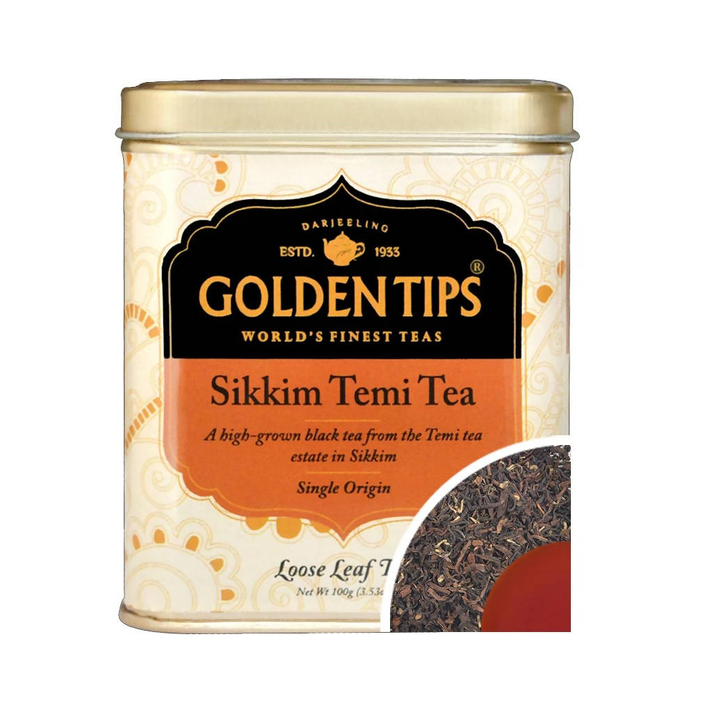 Golden Tips Sikkim Temi Tea - Tin Can - Distacart