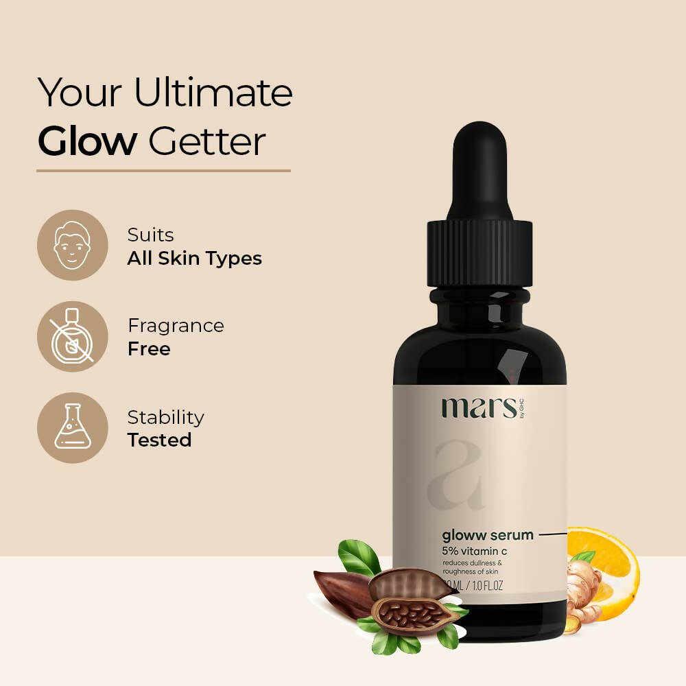 Mars By GHC Vitamin C Gloww Face Serum For Sensitive Skin - Distacart