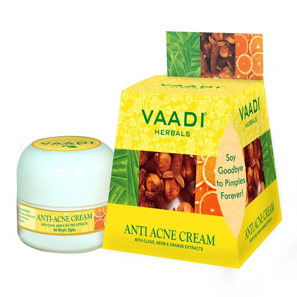 Vaadi Herbals Anti Acne Cream (Clove and Neem Extract) - Distacart