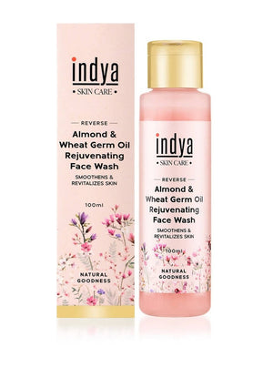 Indya Almond & Wheatgerm Oil Rejuvenating Face Wash