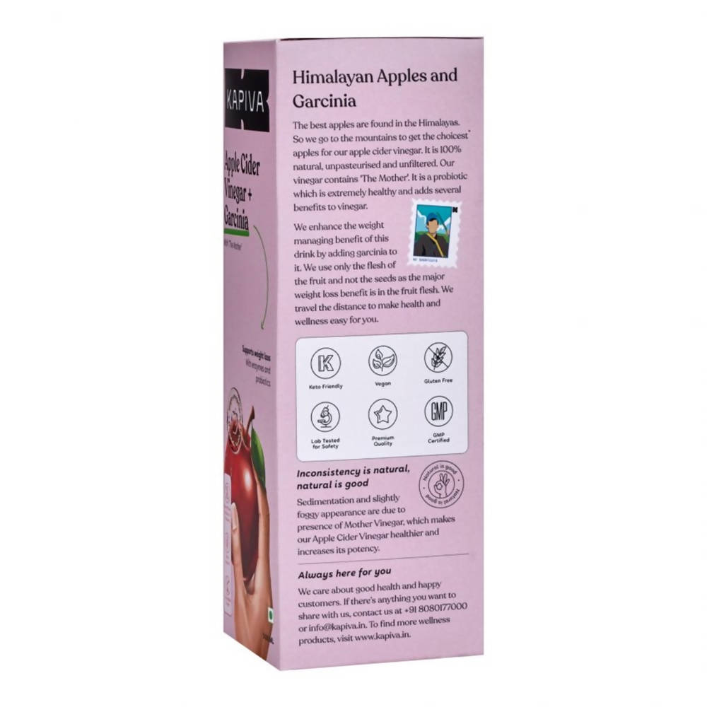 Kapiva Ayurveda Apple Cider Vinegar + Garcinia ingredients
