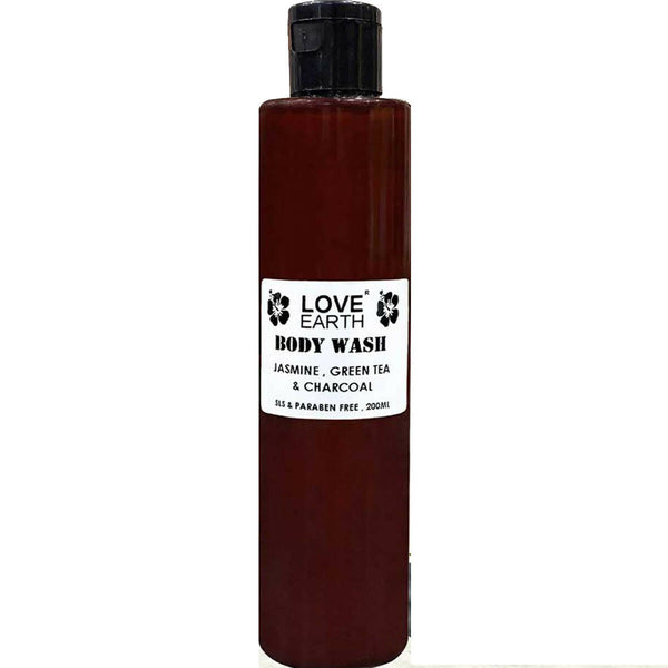 Love Earth Body Wash Jasmine, Green Tea & Charcoal - Distacart