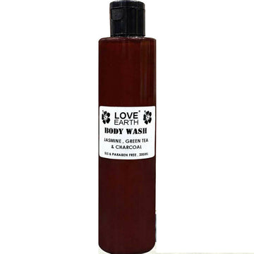 Love Earth Body Wash Jasmine, Green Tea & Charcoal - Distacart