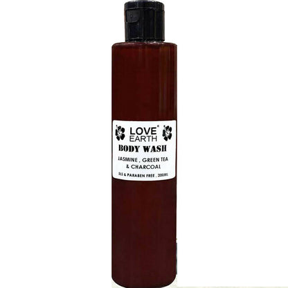 Love Earth Body Wash Jasmine, Green Tea & Charcoal - Distacart