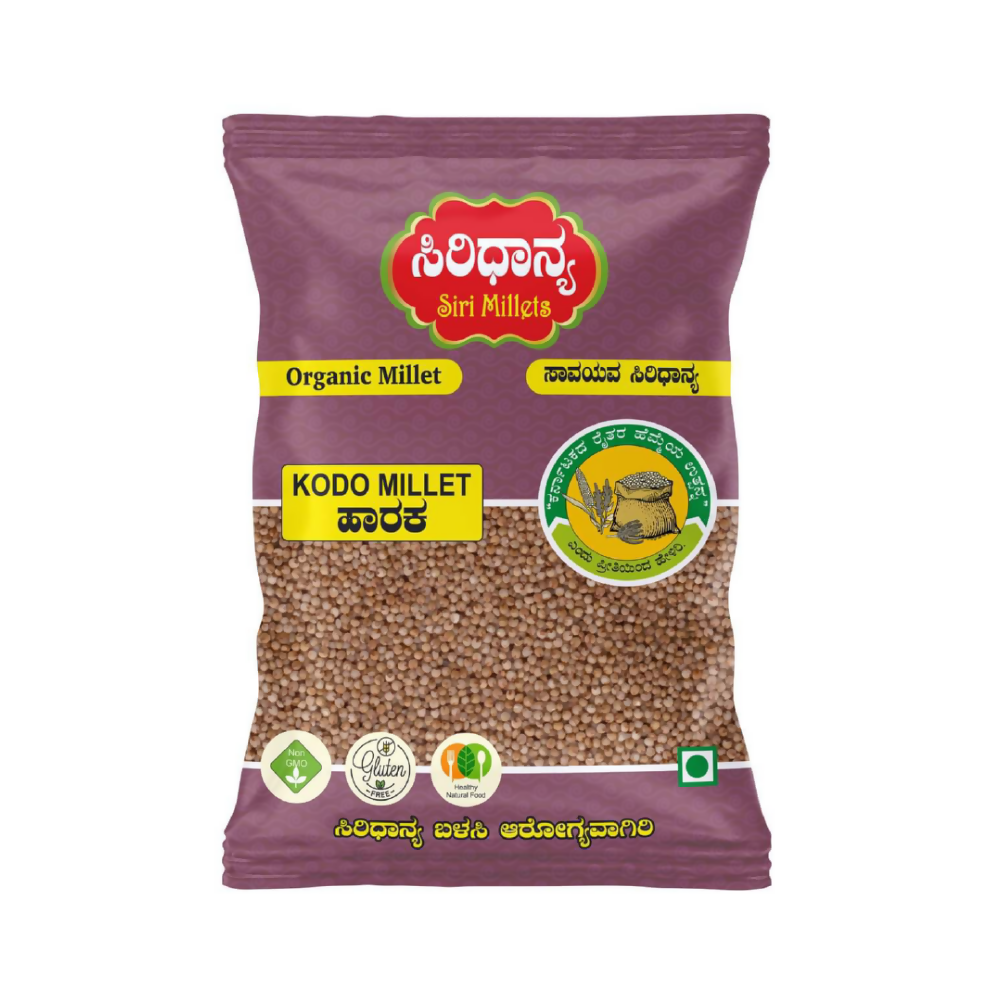 Siri Millets Organic Kodo Millet - Unpolished and Processed Grains (Haraka) - Distacart