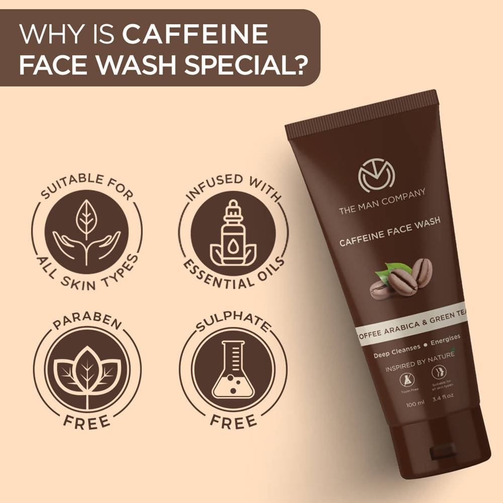 The Man Company Caffeine Face Wash - Distacart
