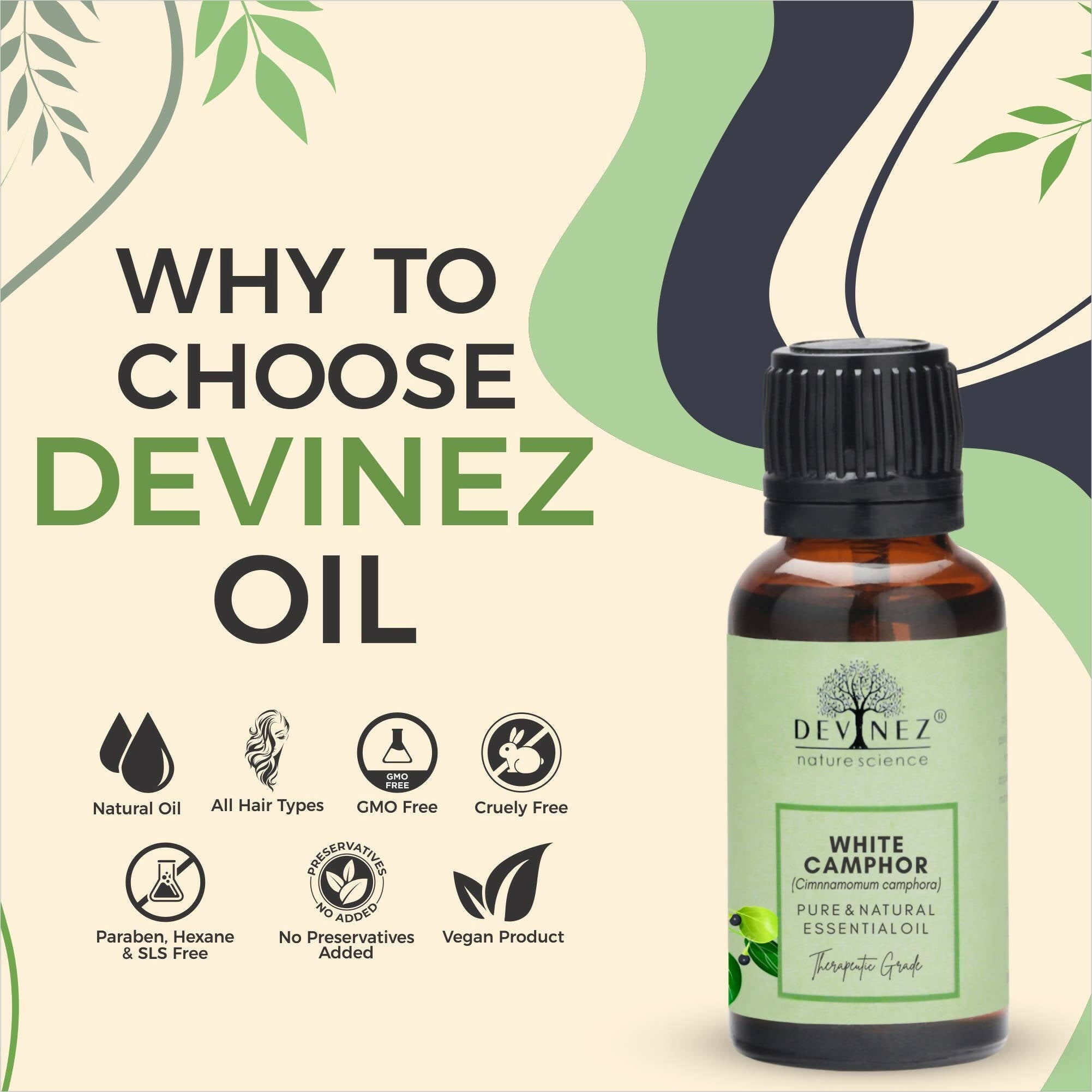 Devinez White Camphor Essential Oil - Distacart