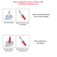 Thumbnail for Safe-O-Kid Silicone Baby Feeding Bottle Cover Cum Sleeve for Insulated Protection 120mL- Blue - Distacart