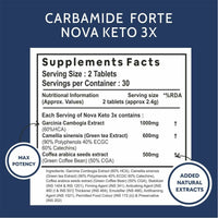 Thumbnail for Carbamide Forte Keto-3X Fat Burner Tablets with Garcinia - Distacart