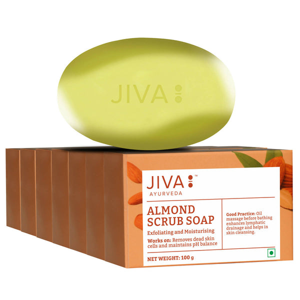 Jiva Ayurveda Almond Scrub Soap - Distacart