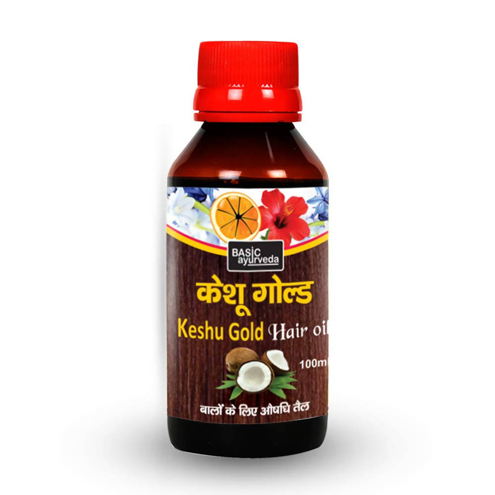 Basic Ayurveda Keshu Gold Hair Oil Online