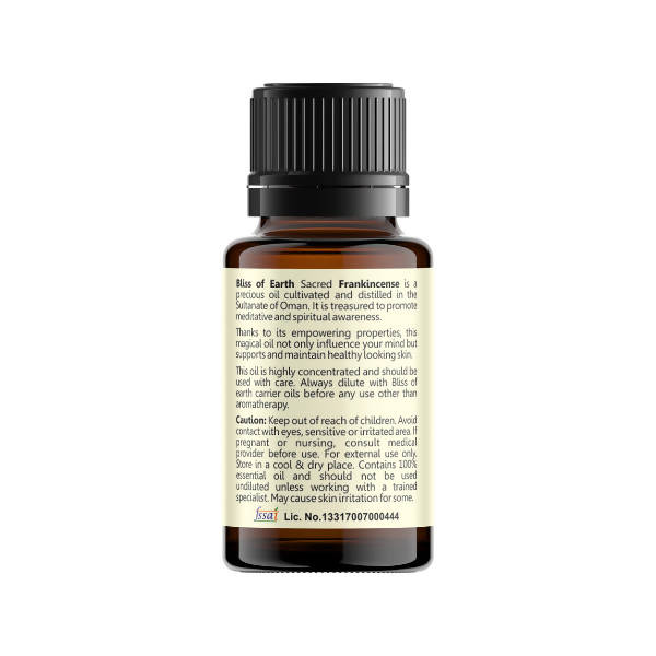 Bliss of Earth Sacred Frankincense Premium Oman Essential Oil - Distacart