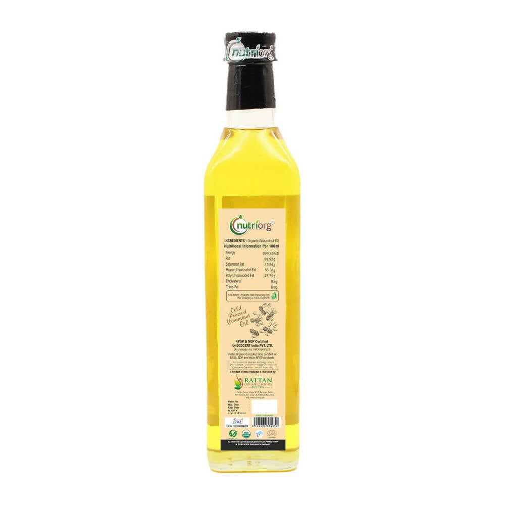 Nutriorg Organic Groundnut Oil - Distacart