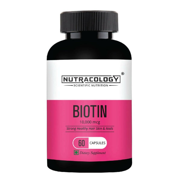 Nutracology Biotin 10mg for Hair Growth & Hair Loss Capsules - Distacart