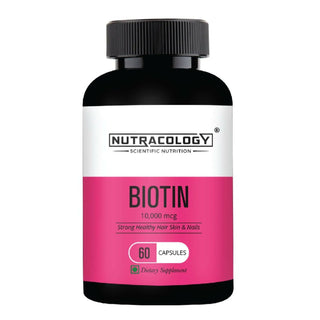 Nutracology Biotin 10mg for Hair Growth & Hair Loss Capsules - Distacart