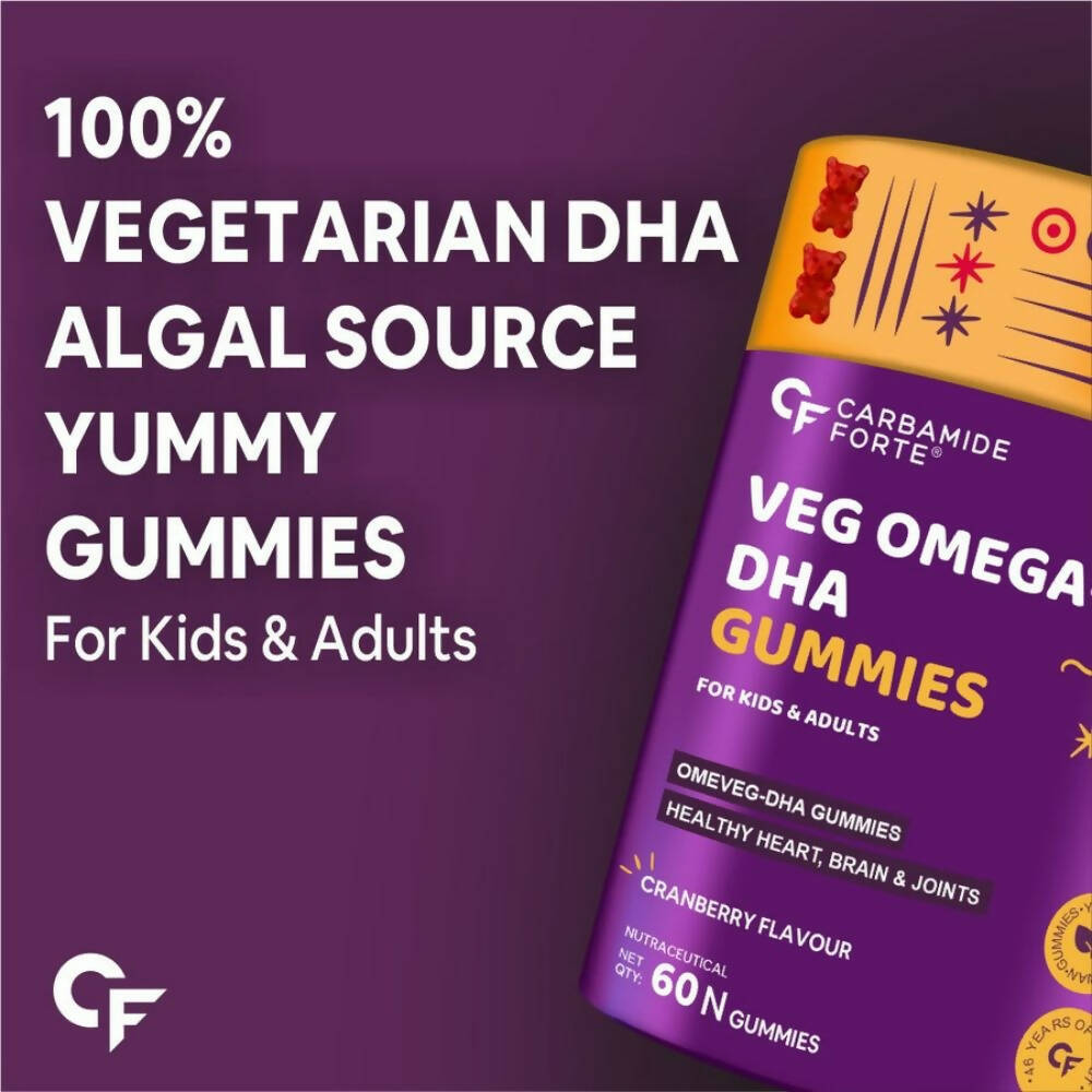 Carbamide Forte Veg Omega 3 - DHA Gummies - Distacart