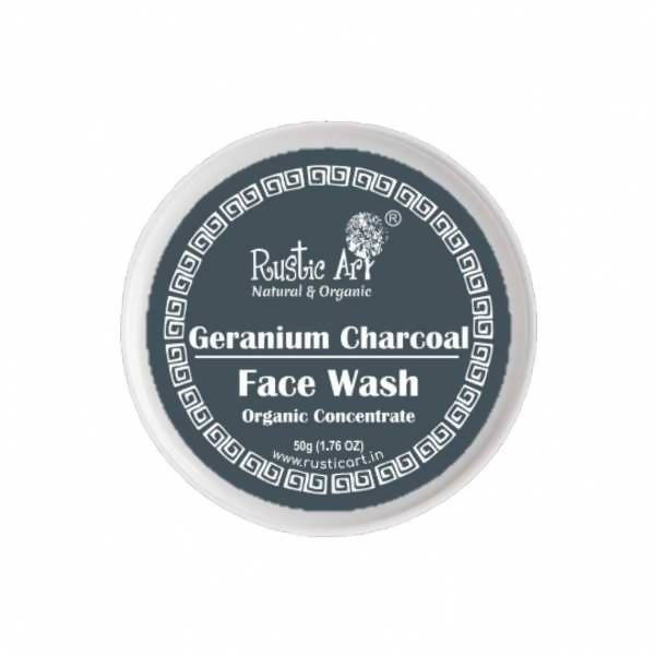 Rustic Art Geranium Charcoal Face Wash