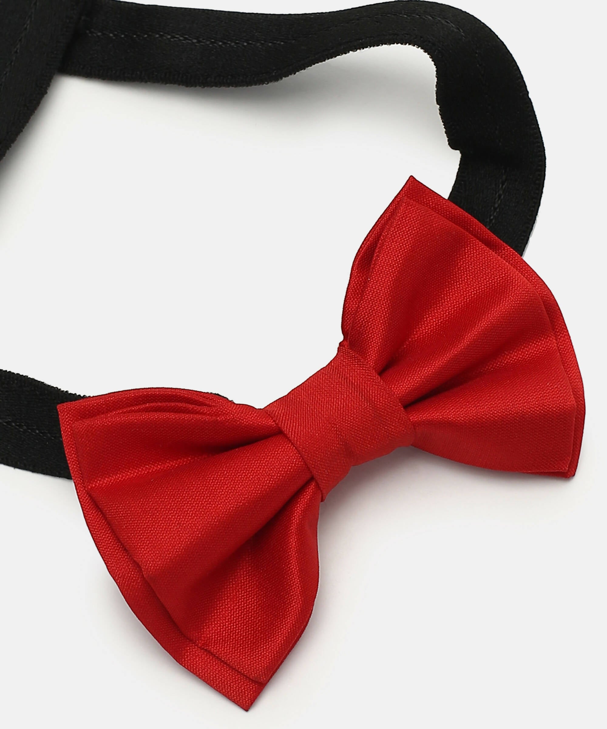 Manet Boys Solid Double Layer Bow - Red - Distacart