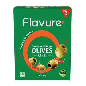 Flavure Snack-On-The-Go Olives Chilli - Distacart