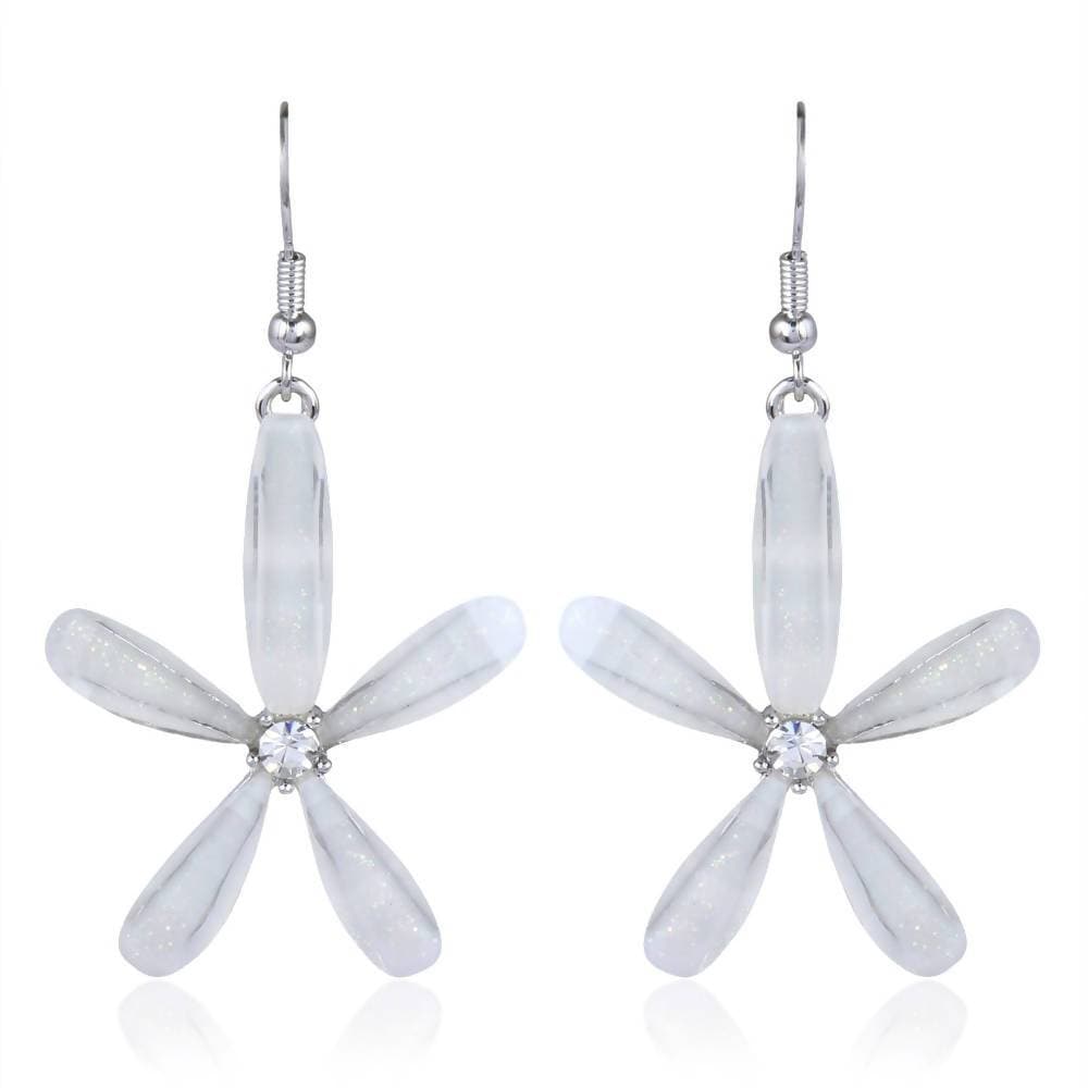 Trendoo Jewelry Gold Plated Stylish Fancy Party Wear White Drops