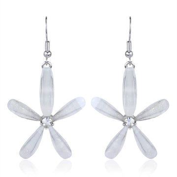 Trendoo Jewelry Gold Plated Stylish Fancy Party Wear White Drops