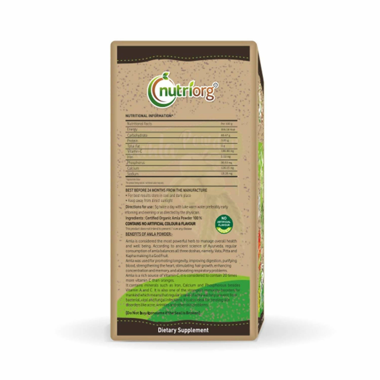 Nutriorg Certified Organic Amla Powder - Distacart