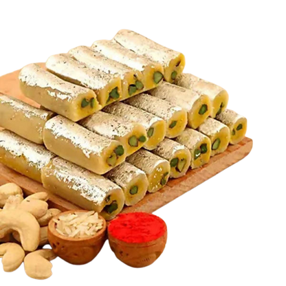 Ganesha Minimal Style Rakhi And Kaju Rolls Box - Distacart
