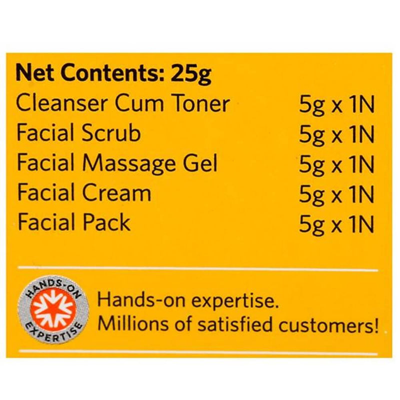 description vlcc skin glow facial kit 5 product kit 25 gm vlcc skin